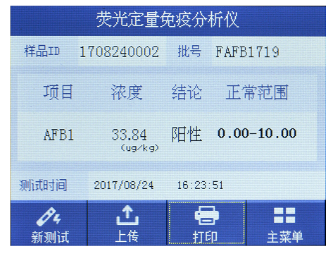 熒光讀數儀液晶顯示屏